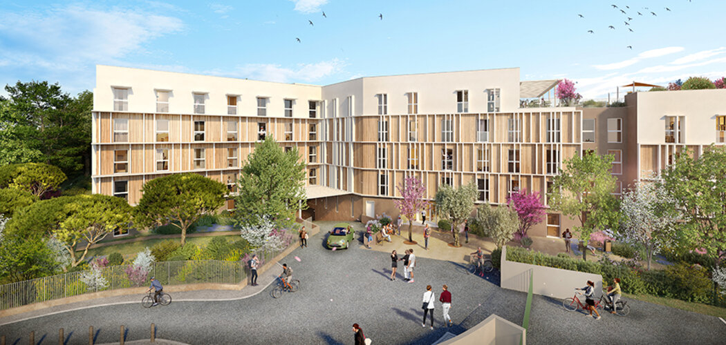 Programme immobilier neuf THE HIVE (VA) - Marseille 13 : 178 logements LMNP du studio au T3 à 15 min de l’École Centrale (13013) - Référence : 15850