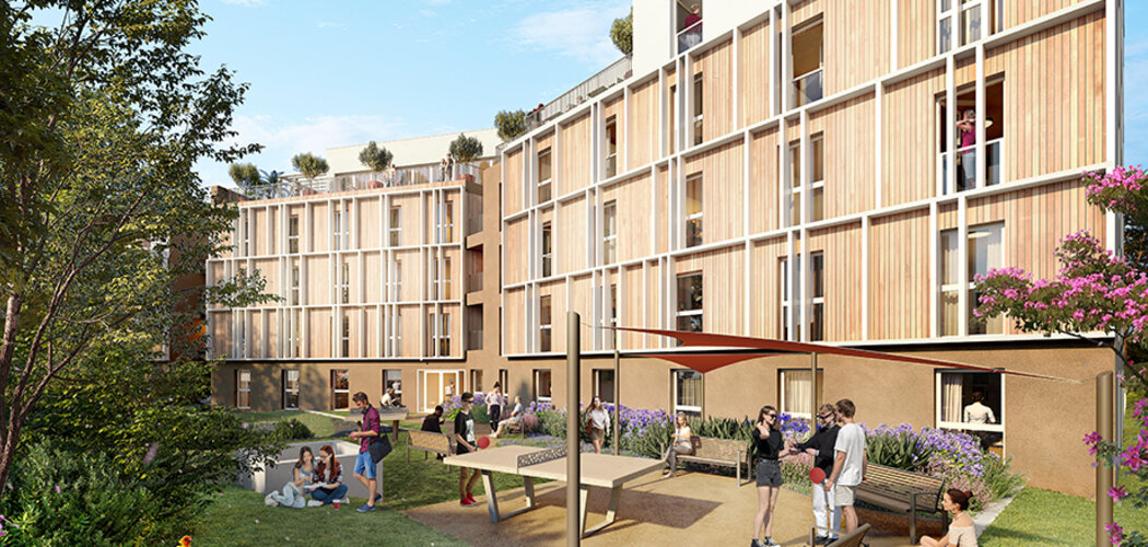 Programme immobilier neuf THE HIVE (VA) - Marseille 13 : 178 logements LMNP du studio au T3 à 15 min de l’École Centrale (13013) - Référence : 15850
