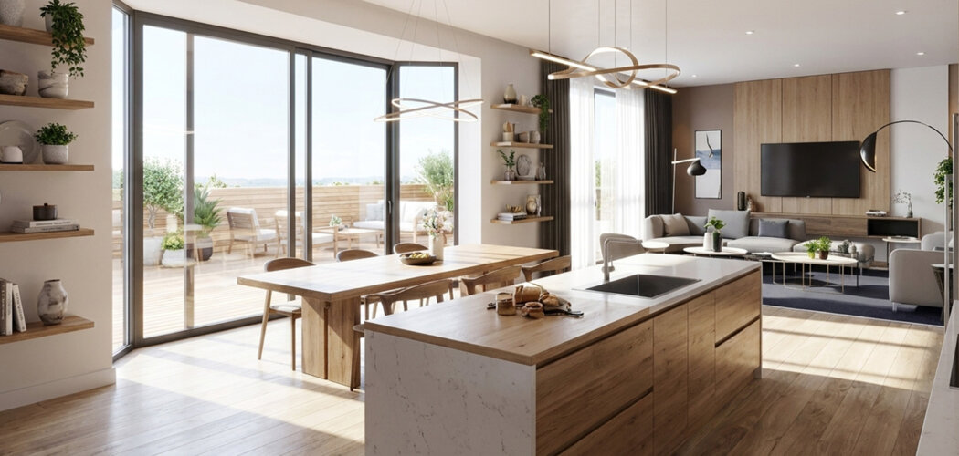 Programme immobilier neuf AURA - Les Fabriques - Marseille 15 : appartements neufs du studio au 5 pièces en secteur Euroméditerranée 2 (13015) - Référence : 18041
