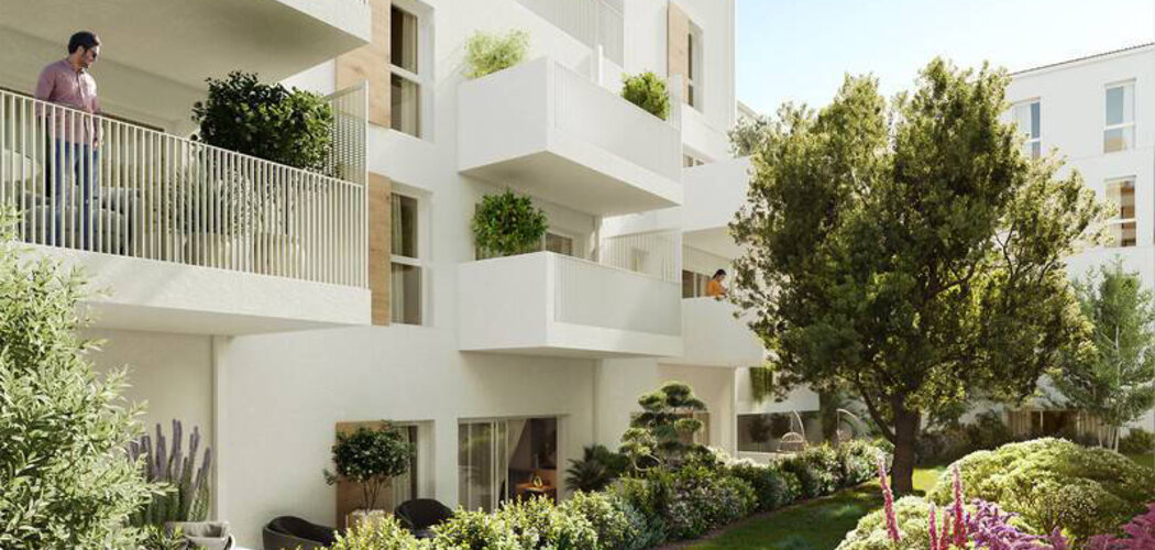 Programme immobilier neuf Héritage - Marseille 6 : Appartements studio–T4 et maisons avec jardins, parking et proximité Cœur Vauban (13006) - Référence : 14529