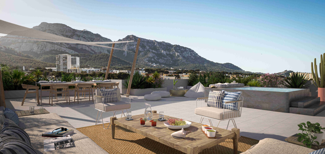 Programme immobilier neuf Casa Boha - Marseille 8 : 26 appartements neufs T2–T4 à 5 min des plages (13008) - Référence : 8887