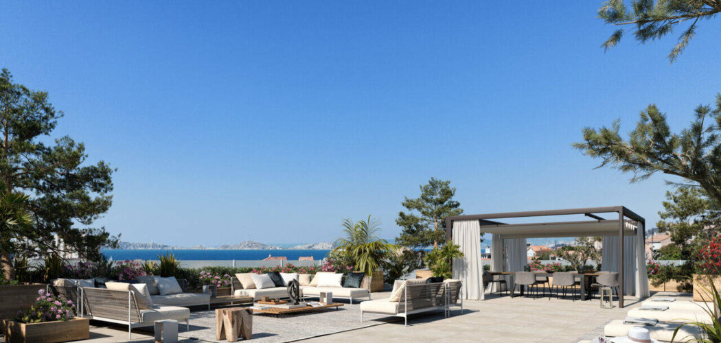 Programme immobilier neuf Calypso - Marseille 8 : Appartements T2–T4 avec terrasses, vues mer et proximité plage Pointe Rouge (13008) - Référence : 14633