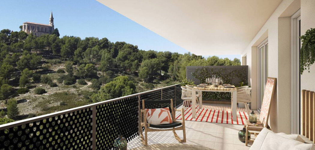 Programme immobilier neuf Villa Marguerite - Marseille 9 entre les hauteurs de St-Joseph et village du Redon (13009) - Référence : 12580