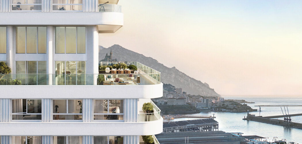 Programme immobilier neuf M99 - Marseille Joliette : appartements neufs T2–T4 avec vue mer et chauffage géothermique (13002) - Référence : 17067