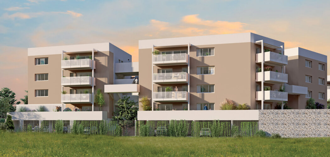 Programme immobilier neuf Oikos - Mauguio en plein  quartier La Font (34130) - Référence : 12956