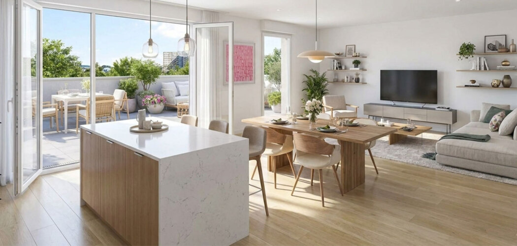 Programme immobilier neuf Les Jardins de l’Ourcq - Meaux appartements lumineux dans le quartier Dunant (77100) - Référence : 17834