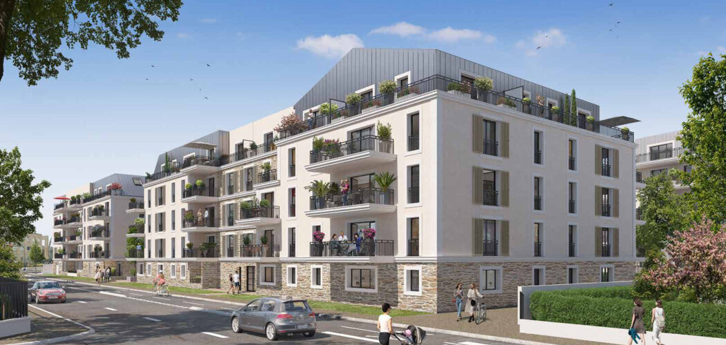 Programme immobilier neuf Les Terrasses des Canotiers - Meaux : appartements neufs du 2 au 5 pièces en cœur du centre administratif (77100) - Référence : 14960