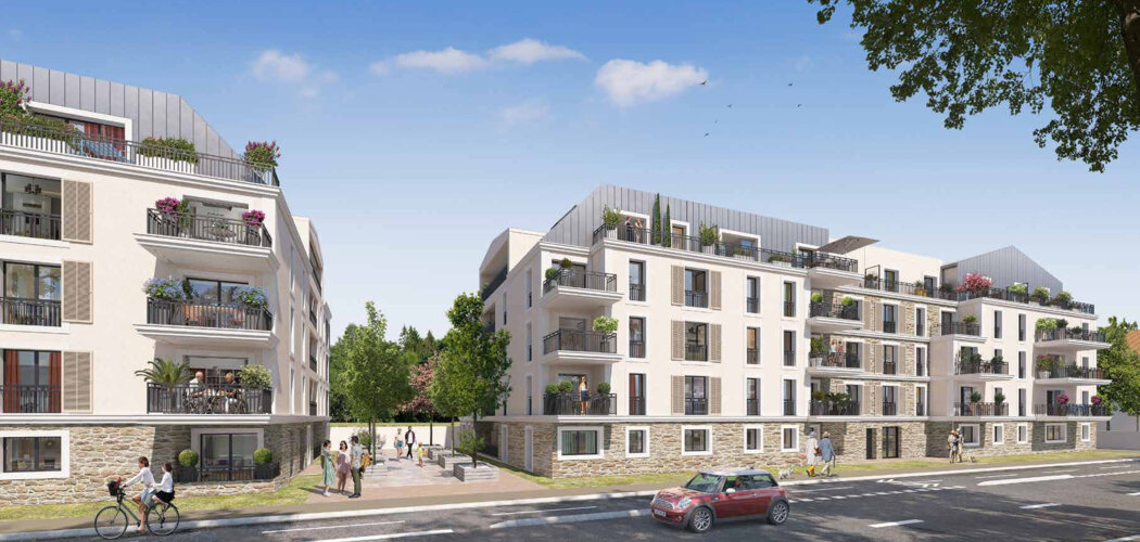 Programme immobilier neuf Les Terrasses des Canotiers - Meaux : appartements neufs du 2 au 5 pièces en cœur du centre administratif (77100) - Référence : 14960
