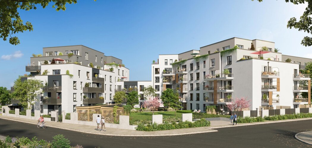 Programme immobilier neuf Les Promenades de l'Ourcq - Meaux : appartements neufs du studio au 4 pièces entre centre-ville et parc du Pâtis (77100) - Référence : 15571