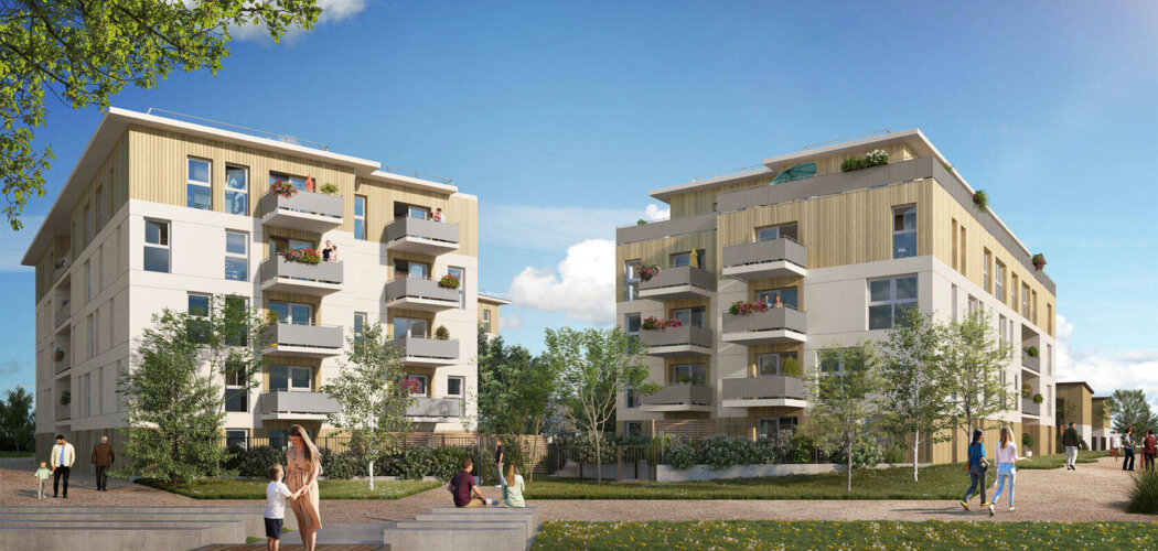Programme immobilier neuf Be Fine - Melun : Appartements studio–T5 et maisons T4–T5 avec parc paysager, parking et proximité gare de Lyon (77000) - Référence : 6838