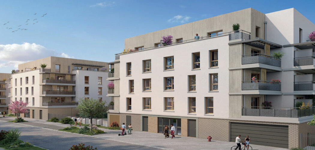 Programme immobilier neuf Les Allées du Bois - TVA 7% - Melun proche Paris avec futur T Zen 2 et cadre nature (77000) - Référence : 17111