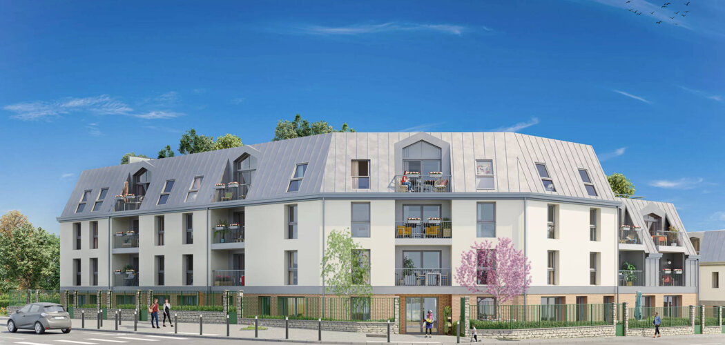 Programme immobilier neuf VILLA DES BLEUETS - Melun résidence calme à 15 min de la gare RER D (77000) - Référence : 12188