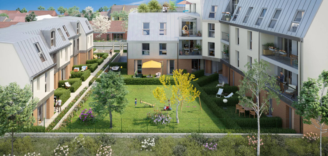 Programme immobilier neuf VILLA DES BLEUETS - Melun résidence calme à 15 min de la gare RER D (77000) - Référence : 12188