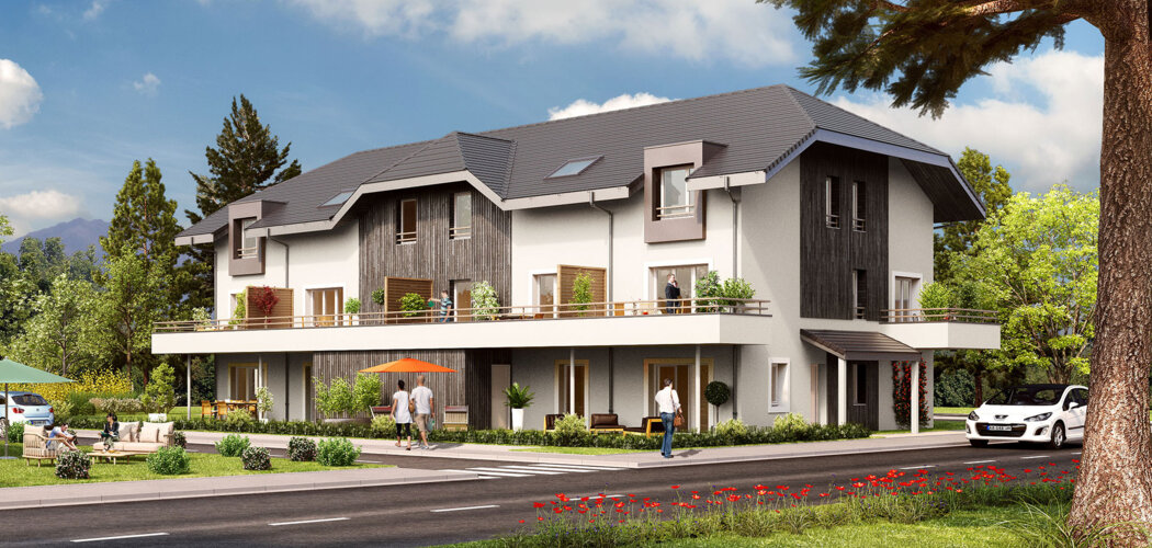 Programme immobilier neuf MERCURY - Mercury : Appartements T2–T4 avec balcons, terrasses et garages près de la Mairie (73200) - Référence : 169