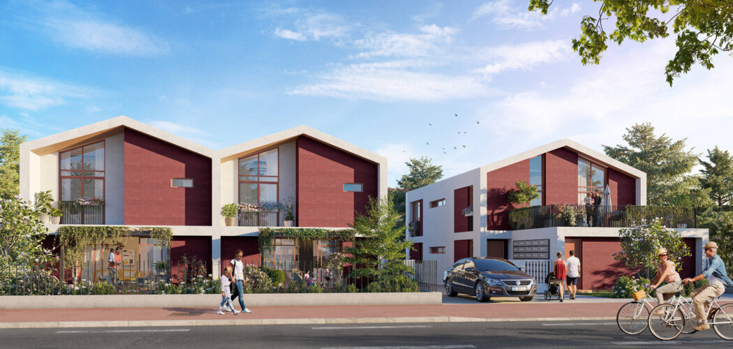 Programme immobilier neuf Bloom Parc - MÉRIGNAC (33) - Maisons - Mérignac : Maisons duplex T3–T5 avec jardins, verger commun et proximité commerces dans le quartier Capeyron (33700) - Référence : 14470