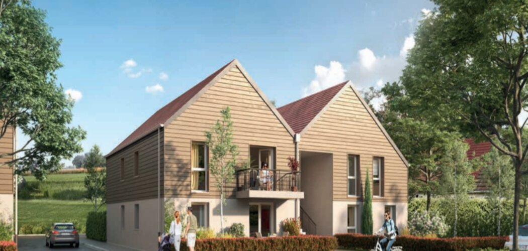 Programme immobilier neuf LES OPALINES - Méru : Appartements T2–T3 avec balcons, jardins et stationnements à 5 min du centre-ville (60110) - Référence : 12914