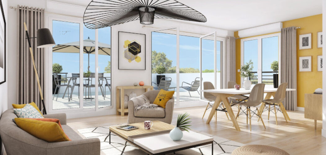 Programme immobilier neuf LES OPALINES - Méru : Appartements T2–T3 avec balcons, jardins et stationnements à 5 min du centre-ville (60110) - Référence : 12914