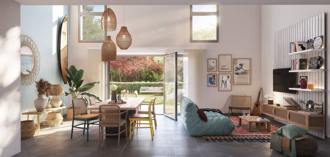 Programme immobilier neuf HESTA - Messanges : maisons et appartements neufs du 2 au 5 pièces à 300 m de la Salle des Sports (40660) - Référence : 15461