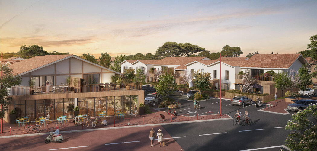 Programme immobilier neuf HESTA - Messanges : maisons et appartements neufs du 2 au 5 pièces à 300 m de la Salle des Sports (40660) - Référence : 15461
