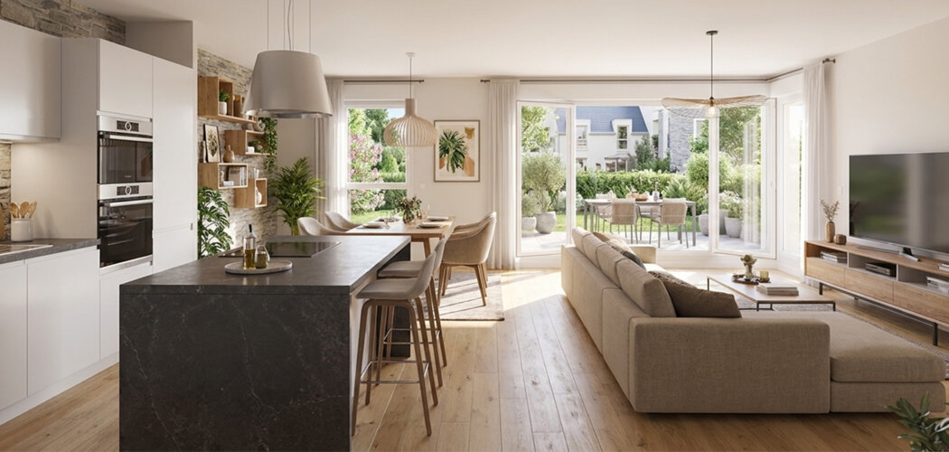 Programme immobilier neuf VILLA AUREA - Mettray résidence familiale proche du centre de Tours (37390) - Référence : 18120