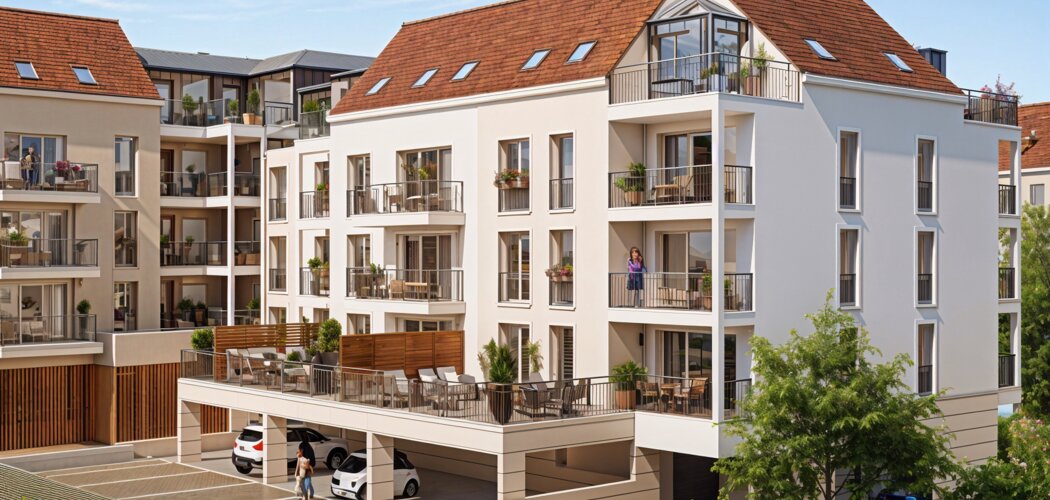 Programme immobilier neuf Les Sentes du Vexin (78) - Meulan-en-Yvelines proche de la gare Meulan Hardricourt (78250) - Référence : 12509