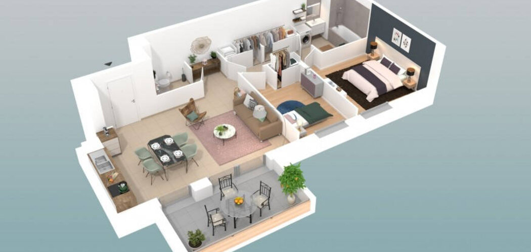 Programme immobilier neuf L'ENDROIT - Meximieux centre-ville : appartements neufs du T2 au T4 avec espaces extérieurs (01800) - Référence : 2521