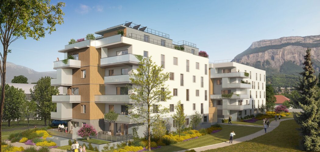 Programme immobilier neuf LE RICOCHET - Meylan : appartements neufs T2–T4 avec vue sur le massif de Belledonne (38240) - Référence : 11753