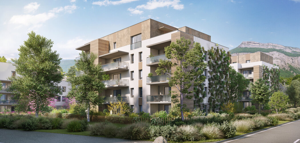Programme immobilier neuf Domaine des Setiers - Meylan aux portes de Grenoble près du parc Bruchet (38240) - Référence : 15375
