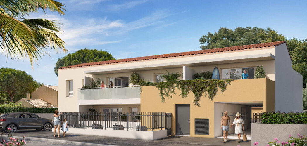 Programme immobilier neuf L'ECRIN DE THAU - Mèze : 46 logements neufs du studio au T4 à 4 min de la Plagette (34140) - Référence : 15104