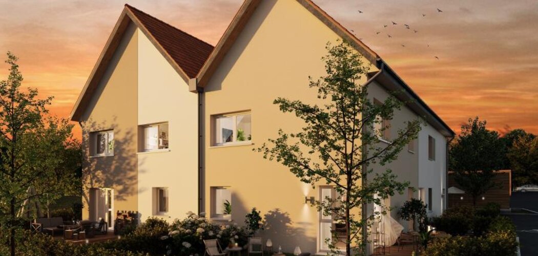 Programme immobilier neuf LES CARRES SUP'HERB - Michelbach-le-Bas proche frontière allemande (68730) - Référence : 8600