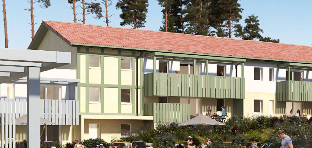 Programme immobilier neuf Bleu Canopée - Mimizan Plage : Appartements T2–T4 avec terrasses, parking sécurisé et proximité océan (40200) - Référence : 14798