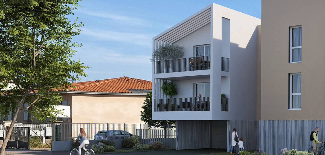 Programme immobilier neuf COEUR DE VILLE - Mions : appartements neufs T2–T4 à 2 min de la Halle du marché (69780) - Référence : 9526