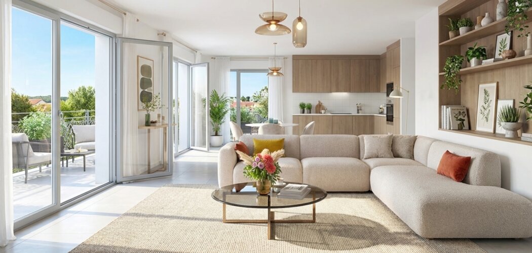 Programme immobilier neuf HALLEGRIA - Mions située en centre ville (69780) - Référence : 16007
