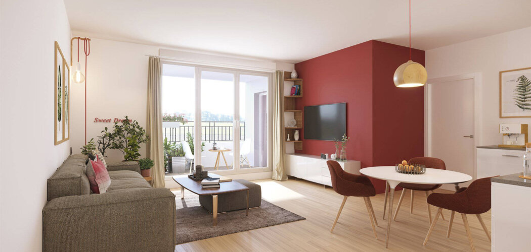 Programme immobilier neuf AUTHENTI'K - Miribel : Appartements T2–T5 avec balcons, terrasses et vue bucolique proche du centre-ville (01700) - Référence : 3472