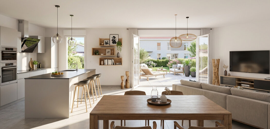 Programme immobilier neuf COTE HENRIETTES - Misérieux centre aux portes de Lyon en 35 min (01600) - Référence : 13827