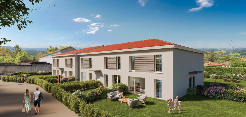 Programme immobilier neuf COTE HENRIETTES - Misérieux centre aux portes de Lyon en 35 min (01600) - Référence : 13827