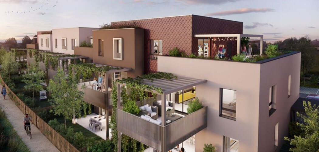Programme immobilier neuf Les villas des Sources -  Mittelhausbergen : appartements neufs du 2 au 5 pièces en cœur de village (67206) - Référence : 8243