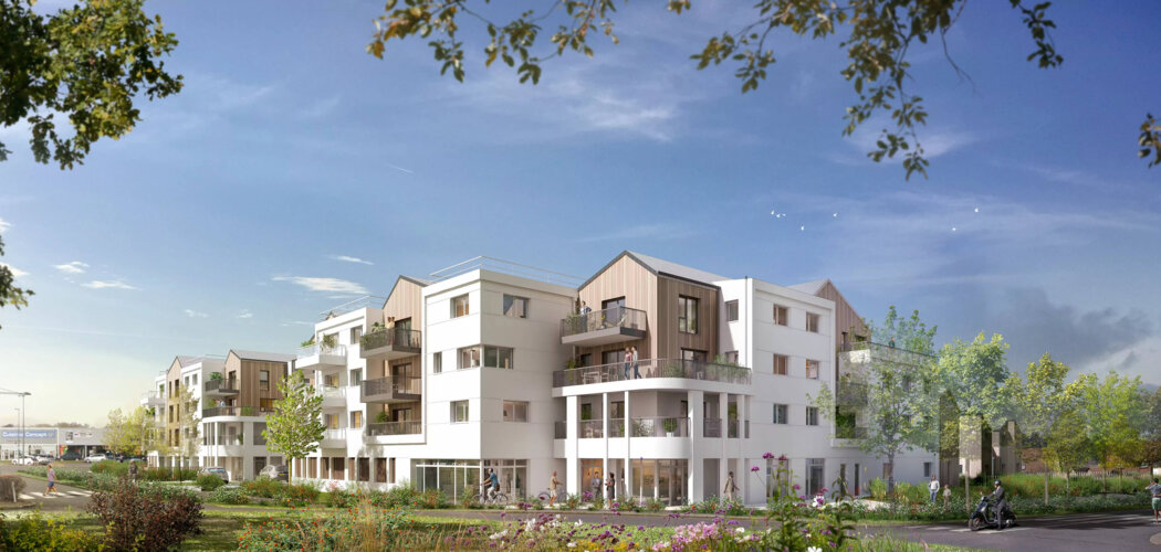 Programme immobilier neuf ARMONIA - Mondeville : appartements et maisons neuves dans un écrin de verdure (14120) - Référence : 14492