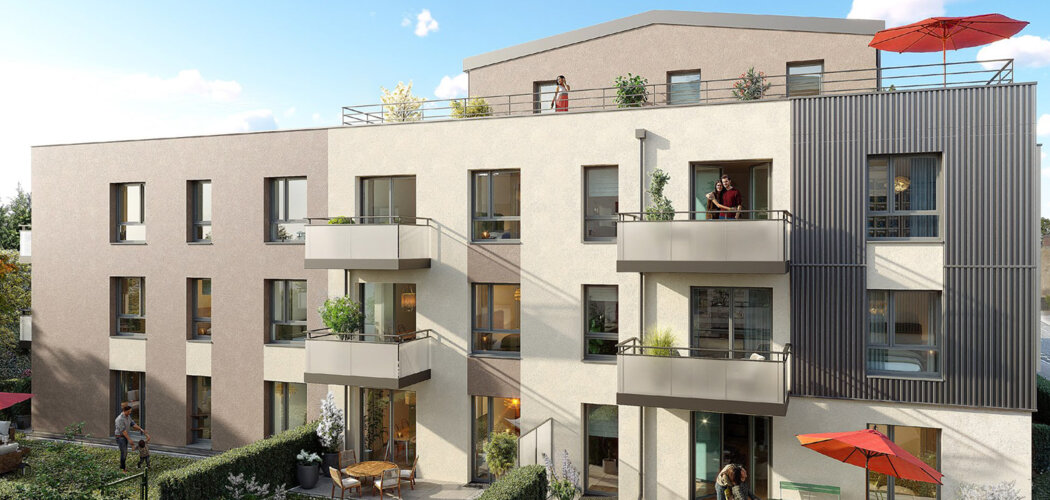 Programme immobilier neuf RESIDENCE CEZANNE - Mondeville proche Caen résidence moderne avec extérieur et parking (14120) - Référence : 17221