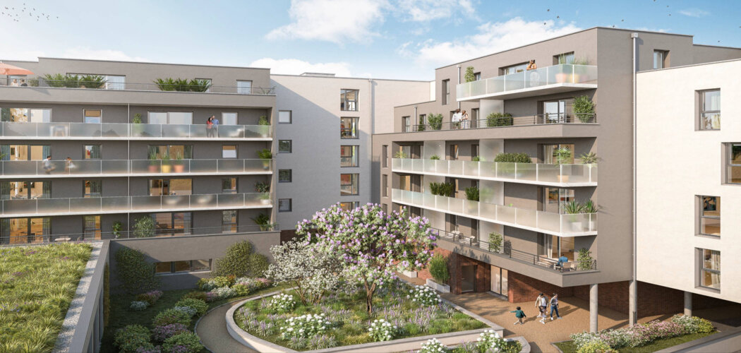 Programme immobilier neuf Green Hope - Mons-en-Barœul : Appartements T2–T5 avec loggias, parquet stratifié et proximité parc du Barœul (59370) - Référence : 14469