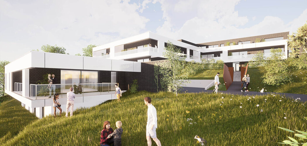 Programme immobilier neuf Parc Bellevue - Mont-Saint-Aignan : 18 appartements et maison neuve avec vues sur Rouen, jardin arboré (76130) - Référence : 15654