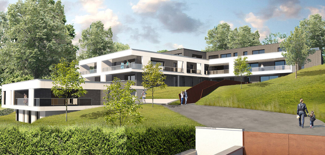 Programme immobilier neuf Parc Bellevue - Mont-Saint-Aignan : 18 appartements et maison neuve avec vues sur Rouen, jardin arboré (76130) - Référence : 15654