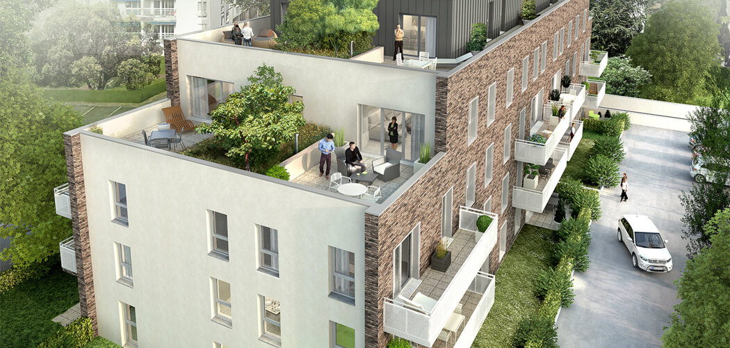Programme immobilier neuf LES JARDINS DE COLBERT - Mont-Saint-Aignan proche place Colbert et université (76130) - Référence : 12750