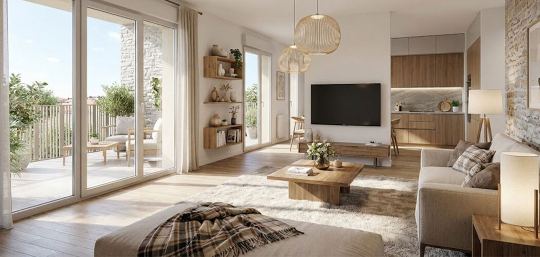 Programme immobilier neuf COEUR DE VILLAGE - Montagny environnement calme à deux pas du centre et de Lyon (69700) - Référence : 17612