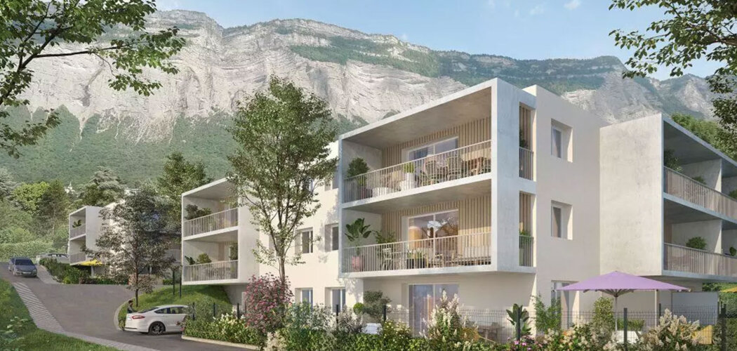 Programme immobilier neuf Les Azurés - Montbonnot Saint Martin appartements avec vues sur Belledonne (38330) - Référence : 17555