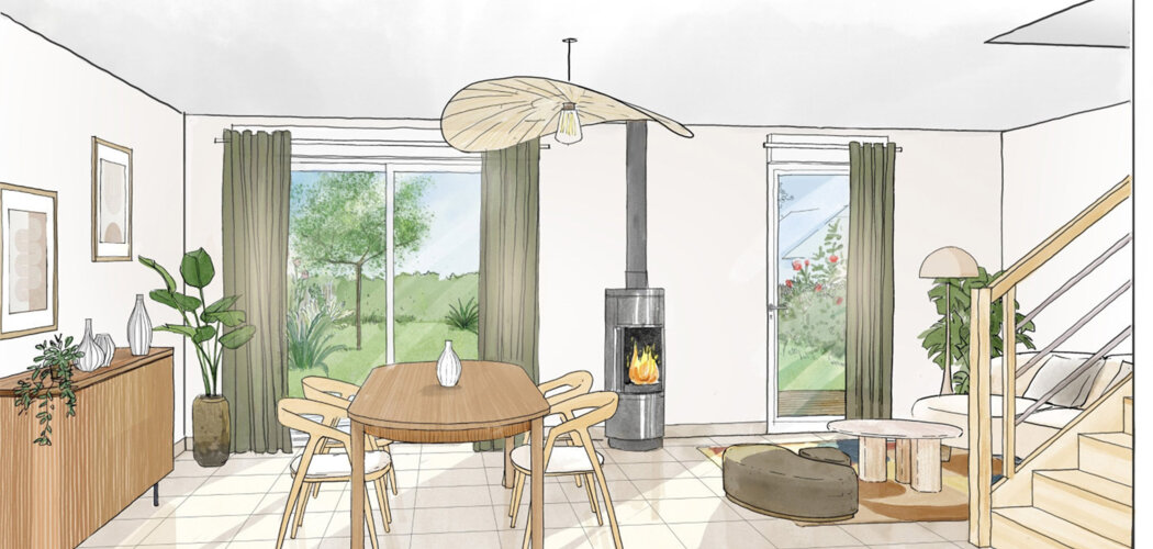 Programme immobilier neuf VILLAS GABRIELLE - Montgermont en lisière du parc de la Métrie (35760) - Référence : 15240