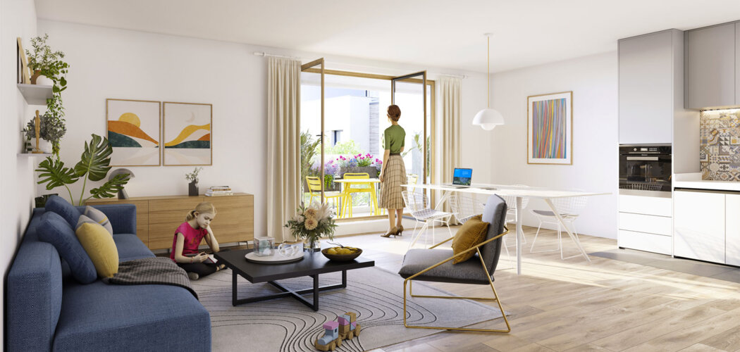 Programme immobilier neuf Terrasses de l'Odyssée -  Montigny-le-Bretonneux : appartements neufs du studio au 5 pièces à 7 min de la gare (78180) - Référence : 15398