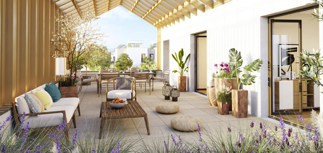 Programme immobilier neuf Terrasses de l'Odyssée -  Montigny-le-Bretonneux : appartements neufs du studio au 5 pièces à 7 min de la gare (78180) - Référence : 15398