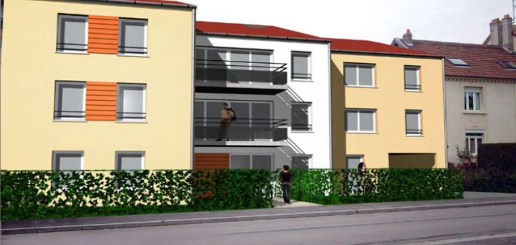 Programme immobilier neuf  - Montigny-lès-Metz : 11 appartements T2–T4 avec terrasses et garages près des commodités (57158) - Référence : 35