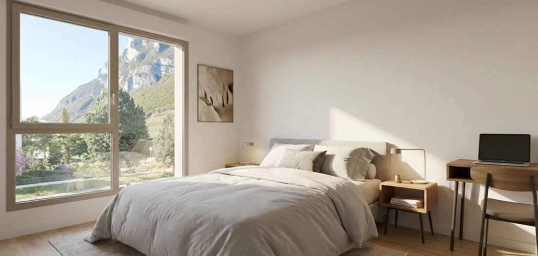 Programme immobilier neuf SURYA - Montmélian face aux massifs avec résidence moderne et parc (73800) - Référence : 17139